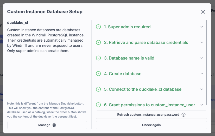 Custom instance database settings 2 Custom instance database settings