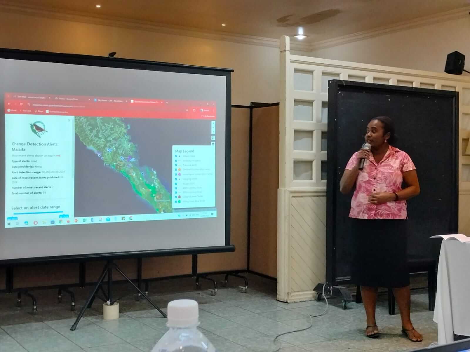 Presentation of alerts dashboard for the Solomons ministry of the environment Presentation of alerts dashboard for the Solomons ministry of the environment workspace